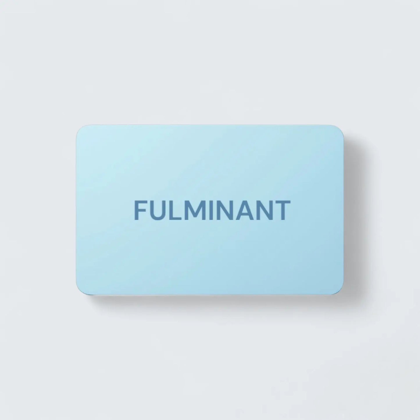 The Fulminant Gift Card Giftnote